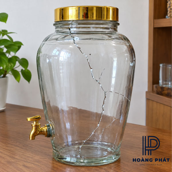 Bình ngâm rượu bị nứt